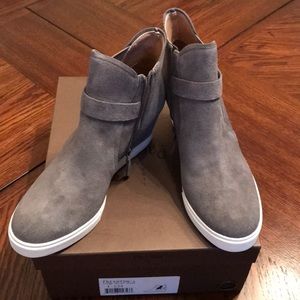 Gray Suede Paolo Sneaker Wedge NIB never worn.
